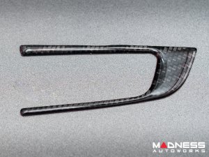 Alfa Romeo Giulia Steering Wheel Trim Kit - Carbon Fiber - Flexible / Self Adhesive 